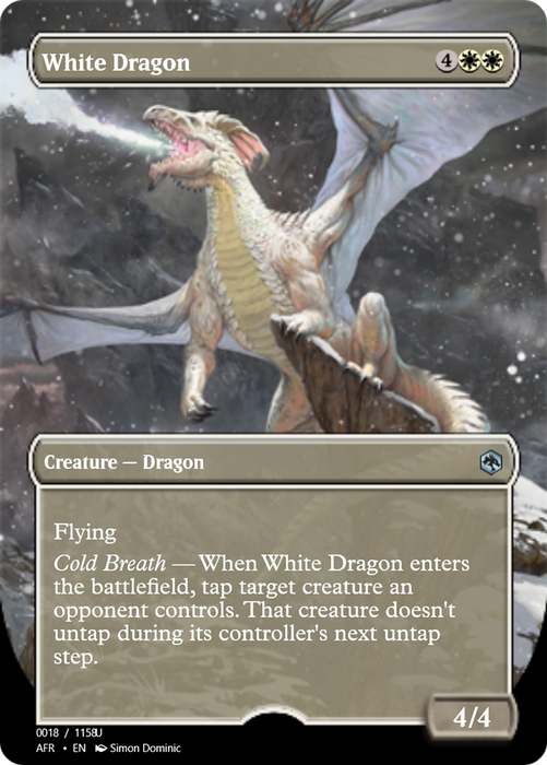 White Dragon (PRM-92652) - uncommon - Foil