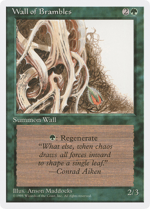 Wall of Brambles (4ED-282) - uncommon