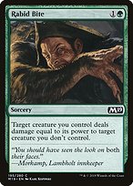 Rabid Bite (M19-195) - common - Foil
