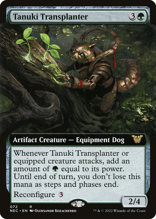 Tanuki Transplanter (NEC-072) - rare: (Extended Art)