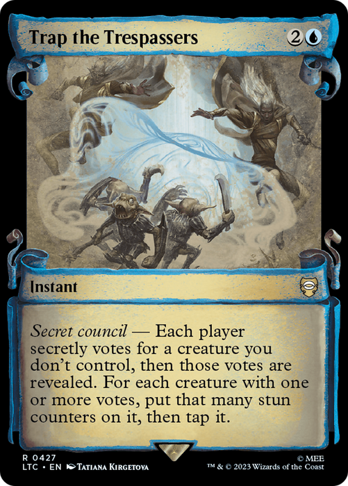 Trap the Trespassers (LTC-427) - rare: (Showcase) - Foil