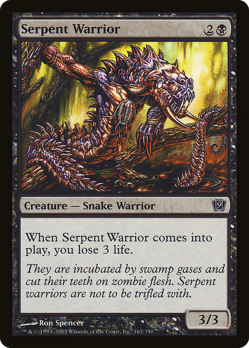 Serpent Warrior (9ED-162★) - common - Foil
