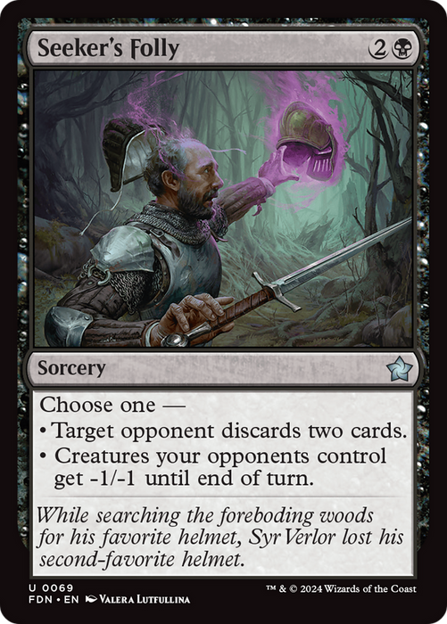 Seeker's Folly (FDN-069) - uncommon - Foil