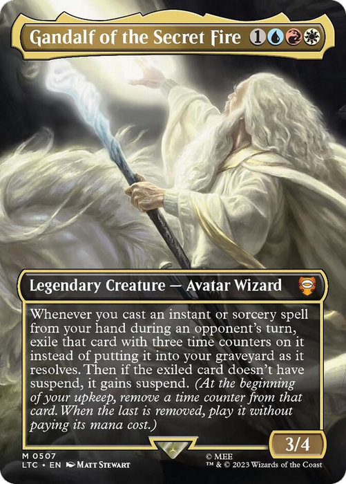 Gandalf of the Secret Fire (LTC-507) - mythic (Borderless) - Foil