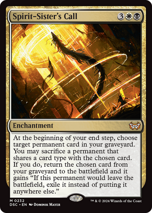 Spirit-Sister's Call (DSC-232) - mythic