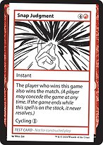 Snap Judgment (MB2PC-330) - rare