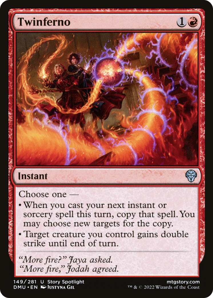 Twinferno (DMU-149) - uncommon - Foil