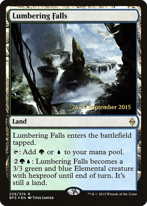 Lumbering Falls (PRE-239S) - rare - Foil