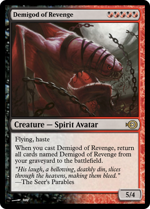 Demigod of Revenge (PRM-31437) - rare - Foil