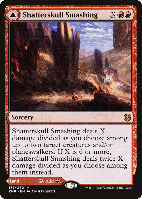 Shatterskull Smashing // Shatterskull, the Hammer Pass (ZNR-161) - mythic - Foil