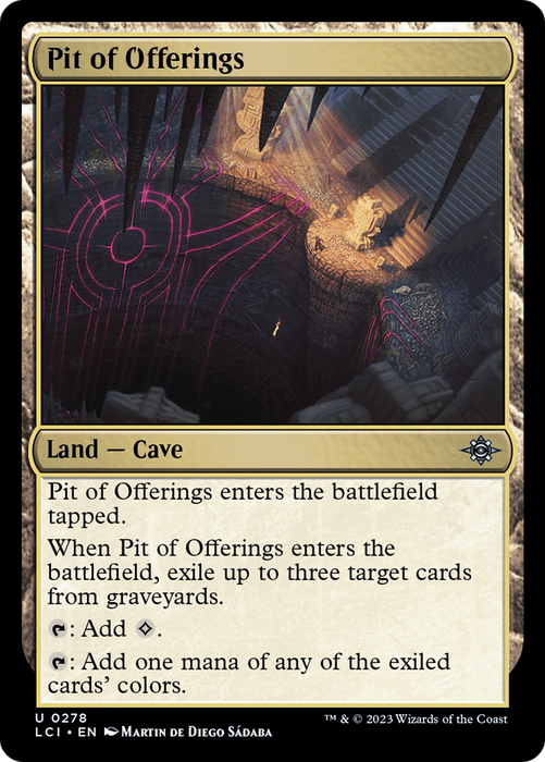 Pit of Offerings (LCI-278) - uncommon - Foil