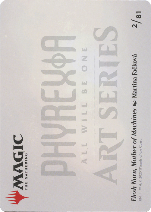 Elesh Norn, Mother of Machines // Elesh Norn, Mother of Machines (AONE-002) - common (Borderless)