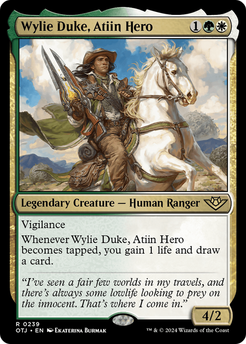 Wylie Duke, Atiin Hero (OTJ-239) - rare - Foil