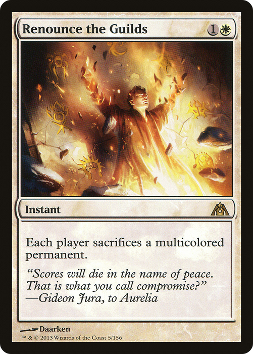 Renounce the Guilds (DGM-005) - rare