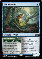Elusive Otter // Grove's Bounty (WOE-225) - rare - Foil