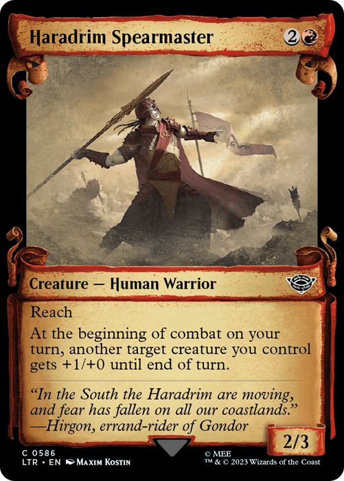 Haradrim Spearmaster (LTR-586) - common: (Showcase) - Foil