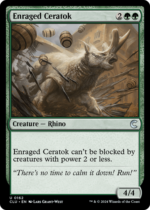 Enraged Ceratok (CLU-162) - uncommon
