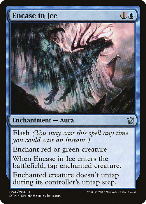 Encase in Ice (DTK-054) - uncommon - Foil