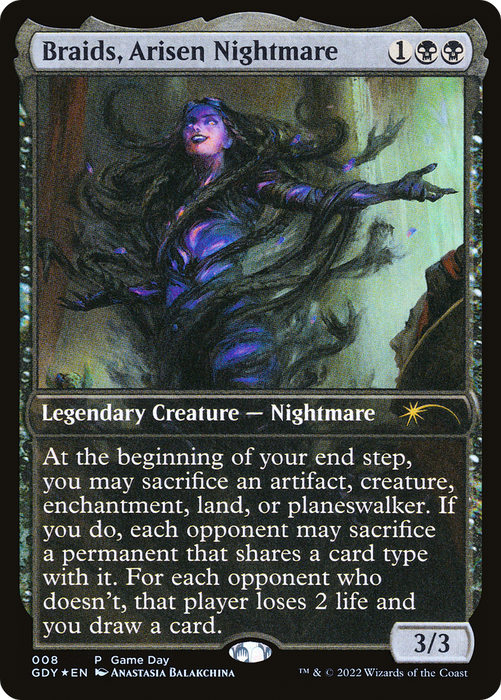 Braids, Arisen Nightmare (GAME-008) - rare - Foil