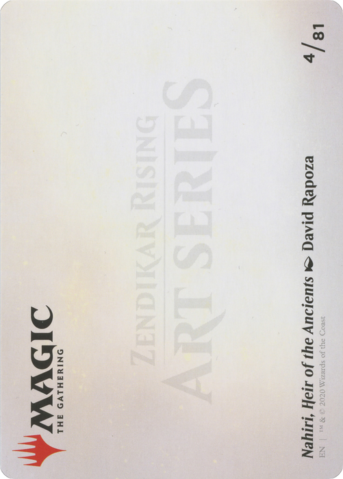 Nahiri, Heir of the Ancients // Nahiri, Heir of the Ancients (AZNR-004) - common (Borderless) - Foil