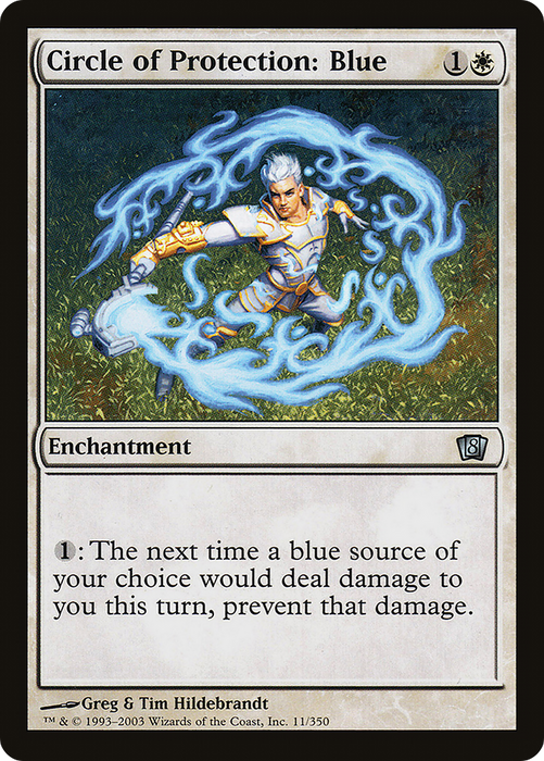 Circle of Protection: Blue (8ED-11★) - uncommon - Foil