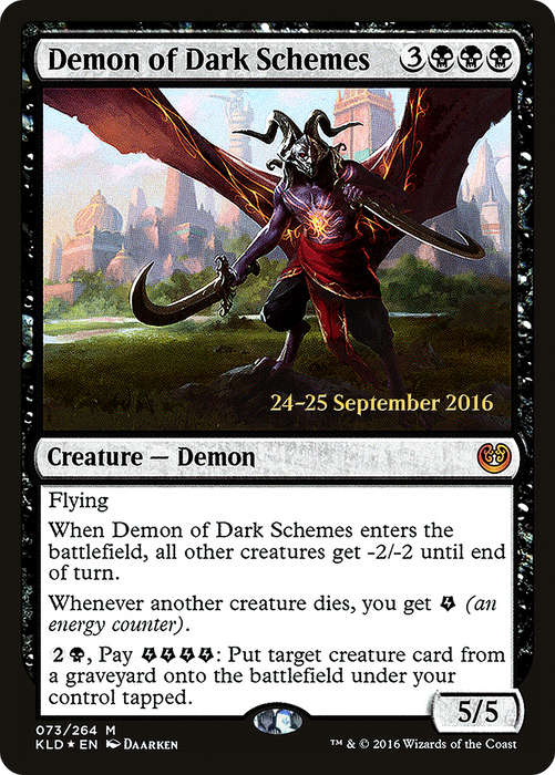 Demon of Dark Schemes (PRE-73S) - mythic - Foil