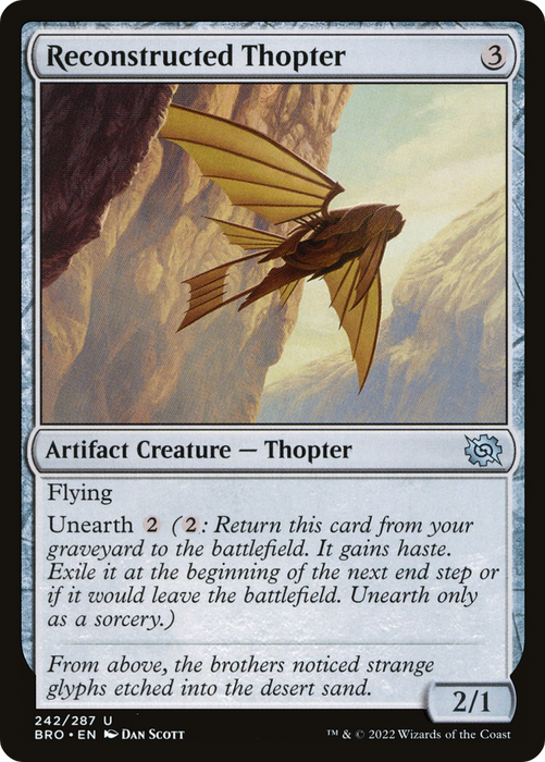 Reconstructed Thopter (BRO-242) - uncommon - Foil