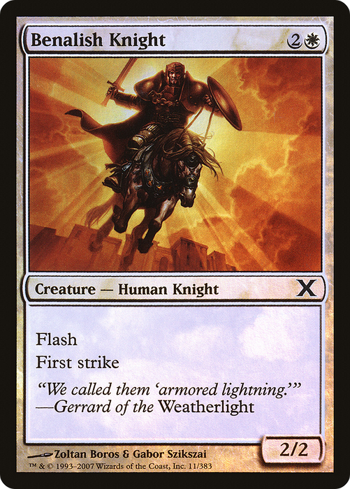 Benalish Knight (10E-11★) - common - Foil