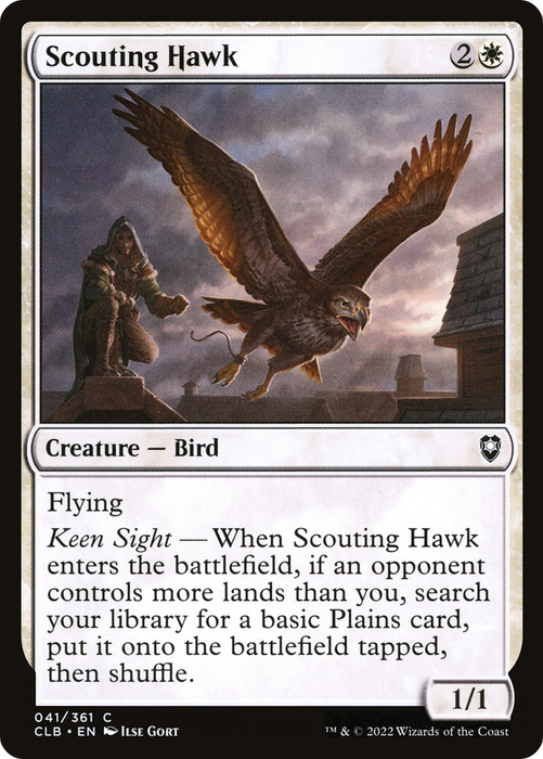 Scouting Hawk (CLB-041) - common