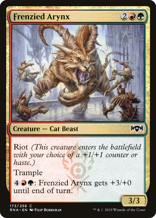 Frenzied Arynx (RNA-173) - common - Foil