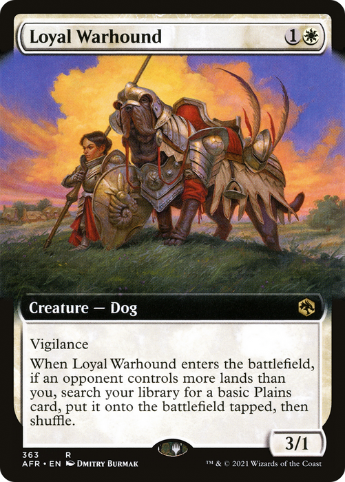 Loyal Warhound (AFR-363) - rare: (Extended Art)