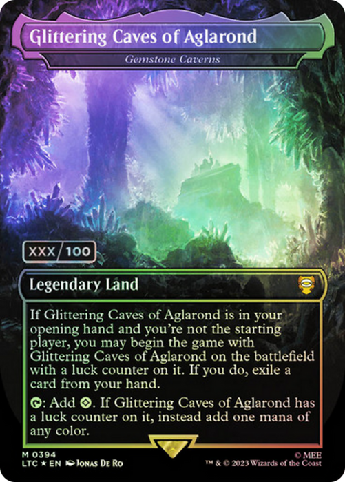 Gemstone Caverns (LTC-394Z) - mythic / Glittering Caves of Aglarond (Borderless) - Foil