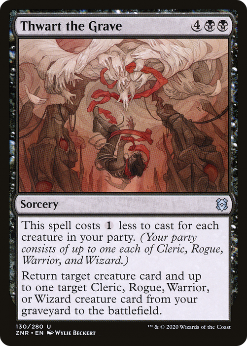 Thwart the Grave (ZNR-130) - uncommon - Foil
