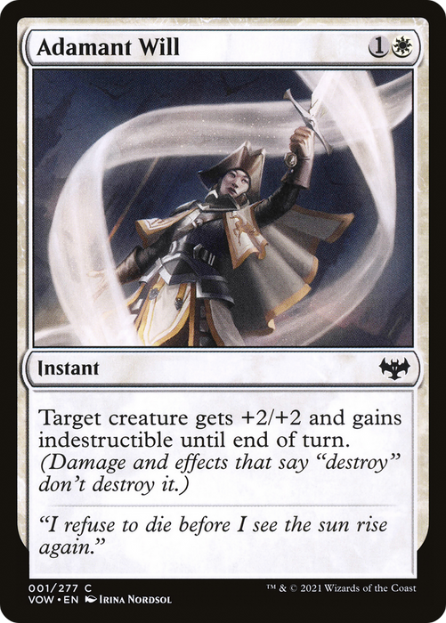 Adamant Will (VOW-001) - common - Foil