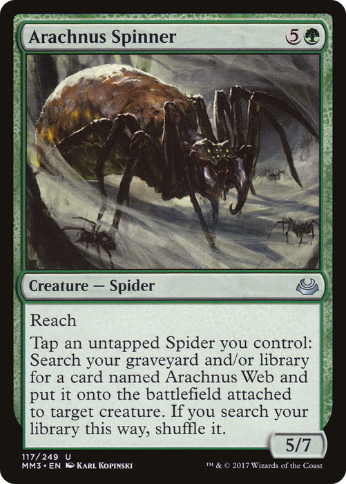 Arachnus Spinner (MM3-117) - uncommon - Foil