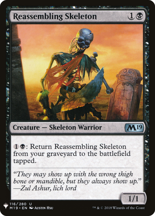 Reassembling Skeleton (LIST-M19-116) - uncommon