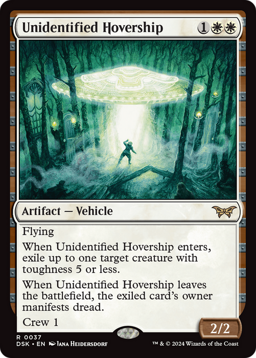 Unidentified Hovership (DSK-037) - rare - Foil