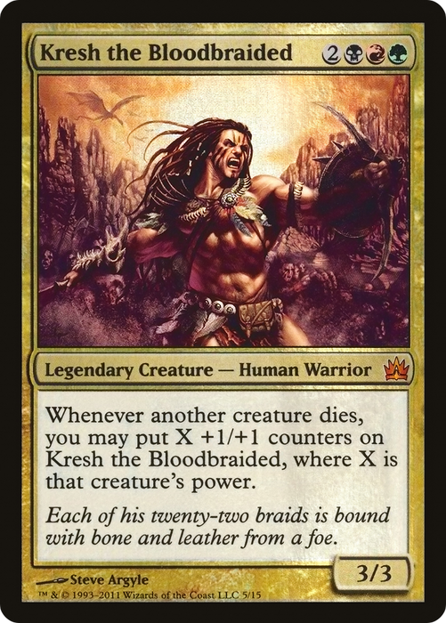 Kresh the Bloodbraided (V11-005) - mythic - Foil