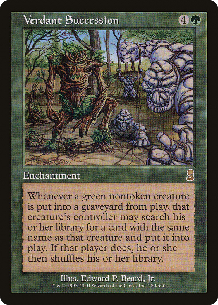 Verdant Succession (ODY-280) - rare - Foil