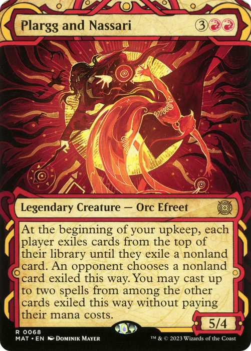 Plargg and Nassari (MAT-068) - rare: (Showcase) (Borderless)