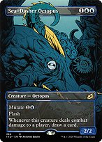 Sea-Dasher Octopus (IKO-286) - rare: (Showcase) (Borderless) - Foil