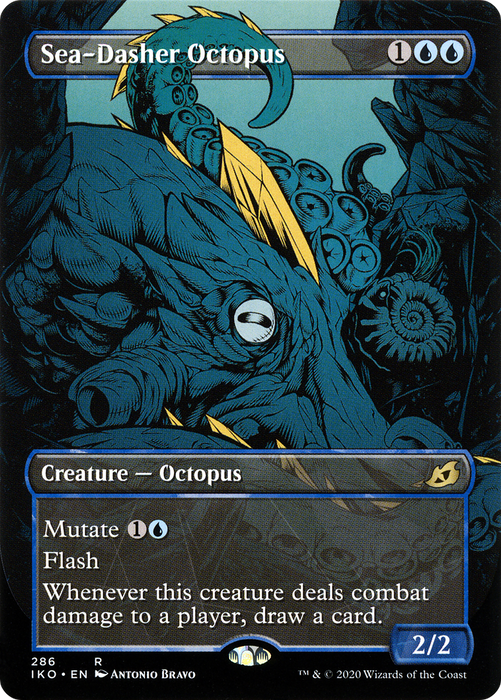 Sea-Dasher Octopus (IKO-286) - rare: (Showcase) (Borderless)