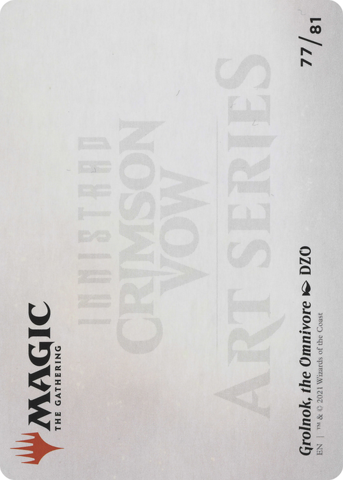 Grolnok, the Omnivore // Grolnok, the Omnivore (AVOW-077) - common (Borderless)