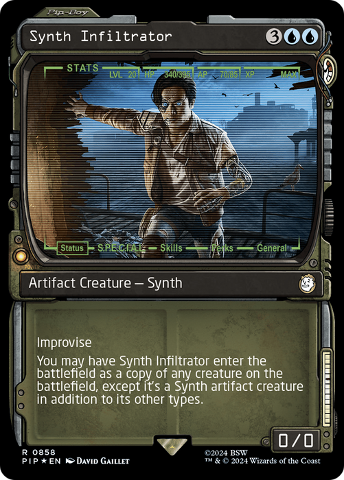 Synth Infiltrator (PIP-858) - rare: (Showcase) - Foil