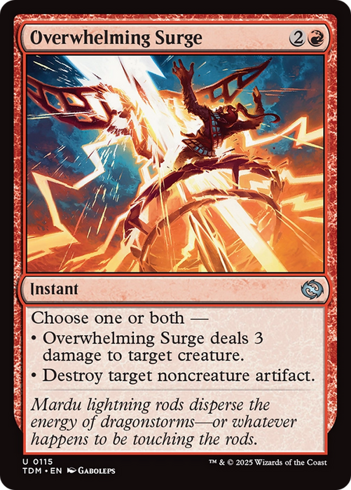 Overwhelming Surge (TDM-115) - uncommon - Foil