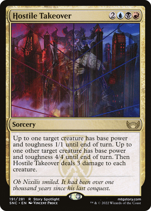 Hostile Takeover (SNC-191) - rare - Foil
