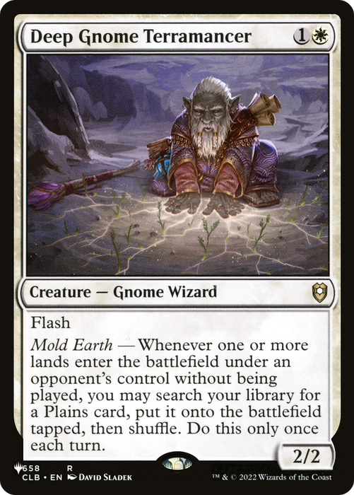 Deep Gnome Terramancer (LIST-CLB-658) - rare: (Extended Art)