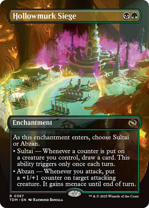 Hollowmurk Siege (TDM-387) - rare: (enchantment) (Borderless)