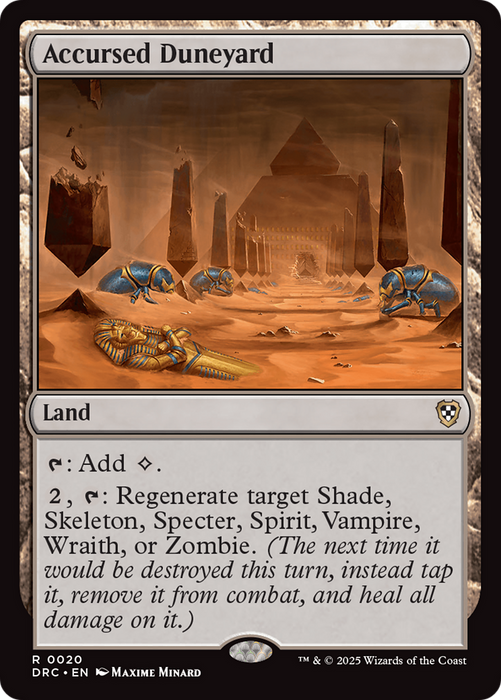 Accursed Duneyard (DRC-020) - rare - Foil