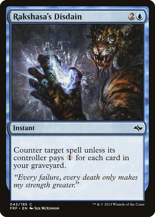 Rakshasa's Disdain (FRF-045) - common - Foil